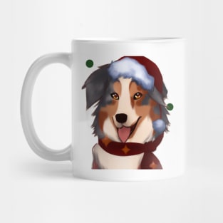 Cute Australian Shepherd Drawing Mug